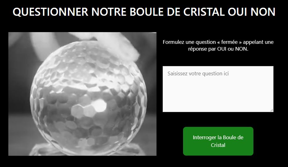 boule OUI NON